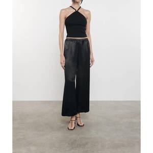 Enza Costa Black Crop Top